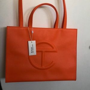 NWT Telfar Medium Orange Shopping Bag